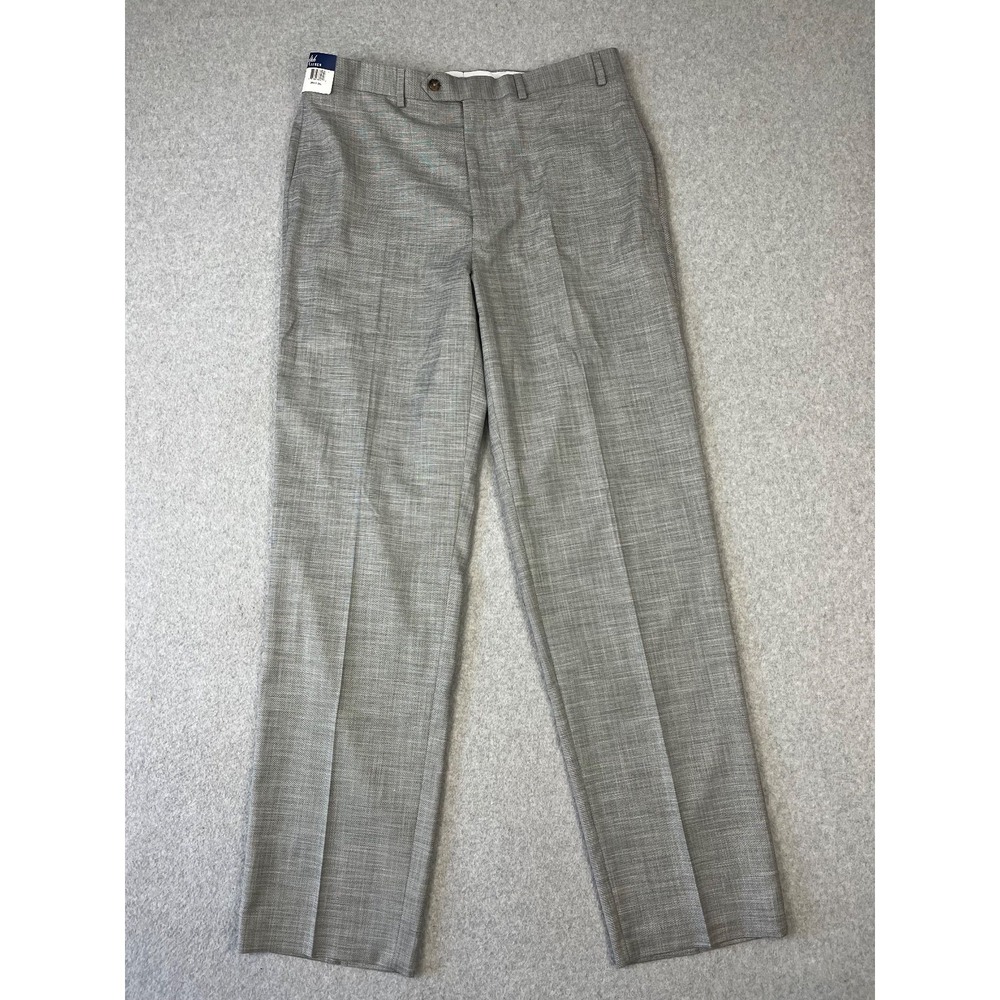 Polo Ralph Lauren The Comfort Flex Pant Mens 36x34 Gray Flat Front Straight Leg